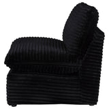 Collins Black Modular Armless Chair from Coaster - Luna Furniture