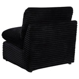 Collins Black Modular Armless Chair from Coaster - Luna Furniture