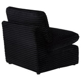 Collins Black Modular Armless Chair from Coaster - Luna Furniture