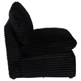 Collins Black Modular Armless Chair from Coaster - Luna Furniture