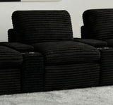 Collins Black Modular Power Armless Recliner from Coaster - Luna Furniture