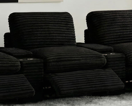 Collins Black Modular Power Armless Recliner from Coaster - Luna Furniture