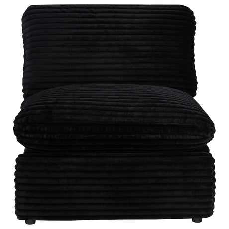 Collins Black Modular Power Armless Recliner from Coaster - Luna Furniture