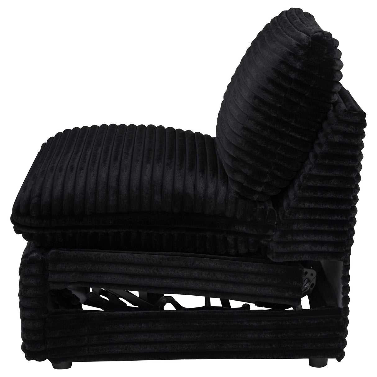 Collins Black Modular Power Armless Recliner from Coaster - Luna Furniture