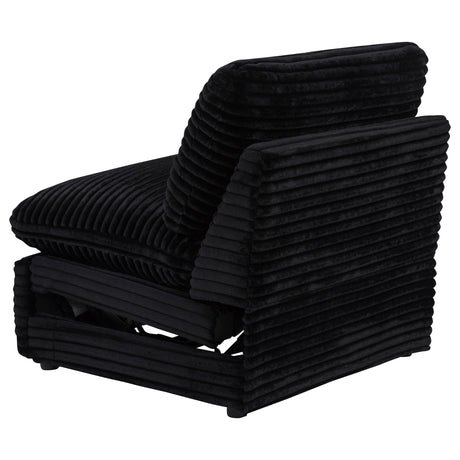 Collins Black Modular Power Armless Recliner from Coaster - Luna Furniture