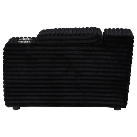 Collins Black Upholstered Modular Storage Console from Coaster - Luna Furniture