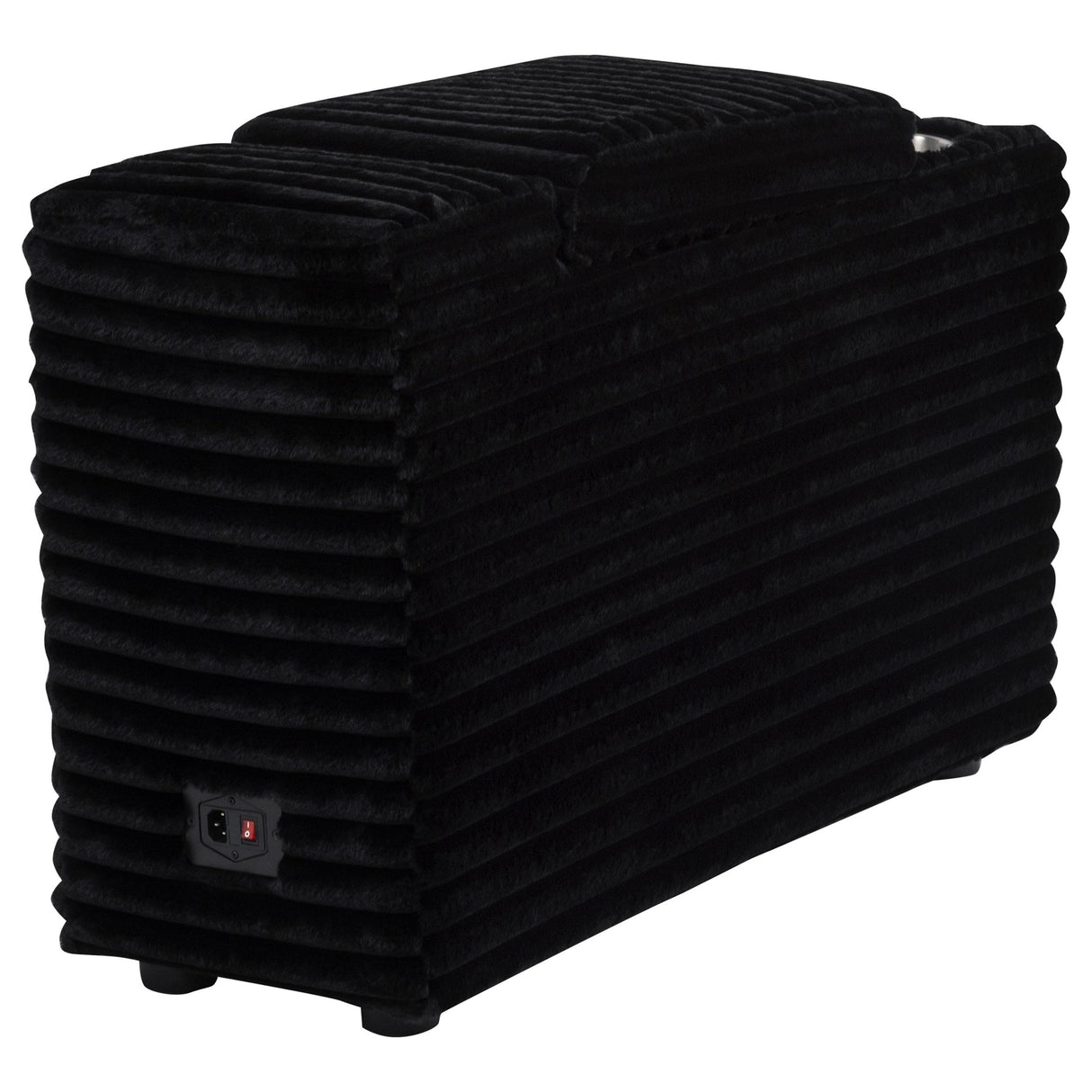 Collins Black Upholstered Modular Storage Console from Coaster - Luna Furniture