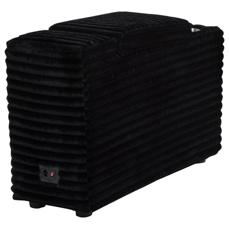 Collins Black Upholstered Modular Storage Console from Coaster - Luna Furniture