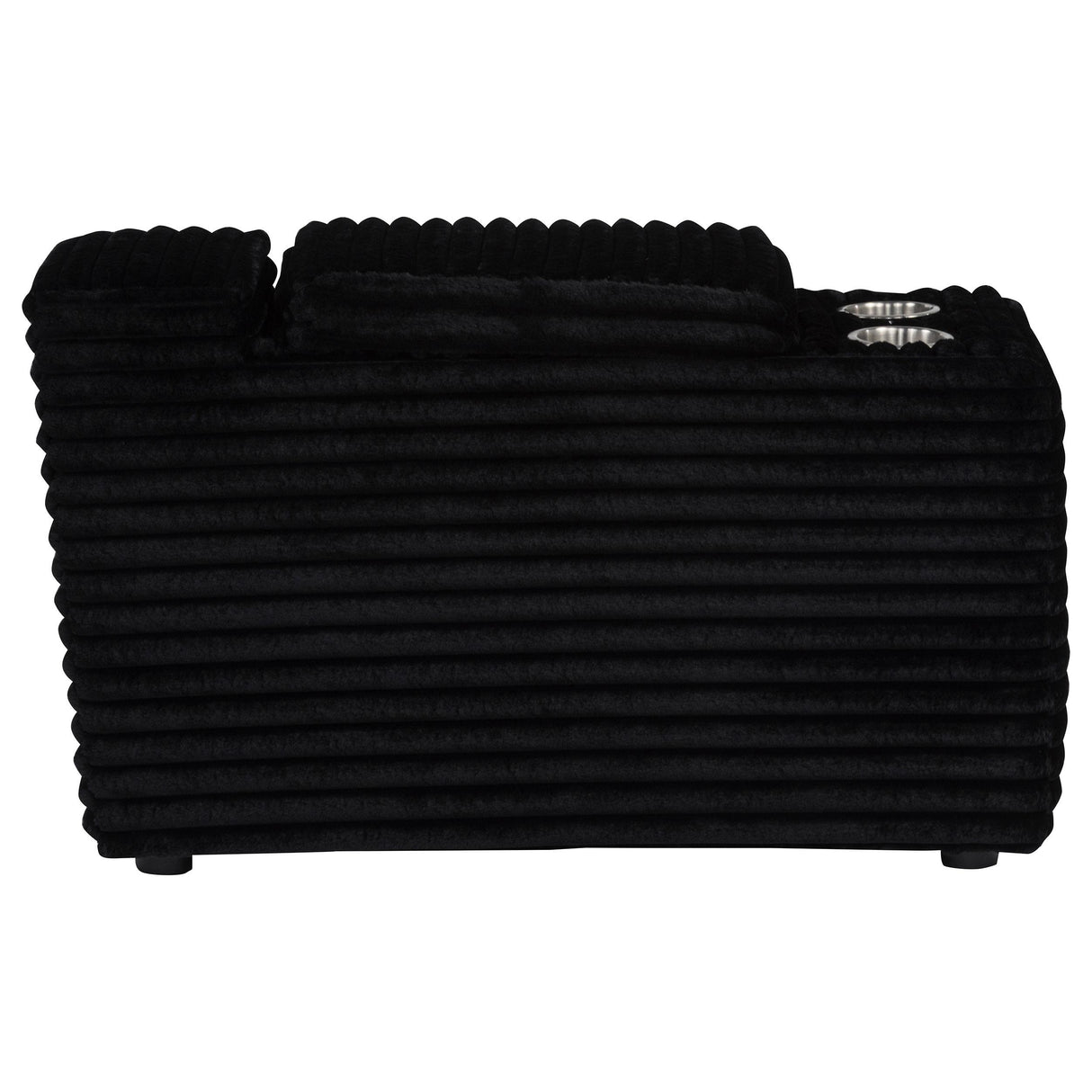 Collins Black Upholstered Modular Storage Console from Coaster - Luna Furniture