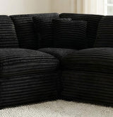 Collins Black Modular Corner Chair from Coaster - Luna Furniture