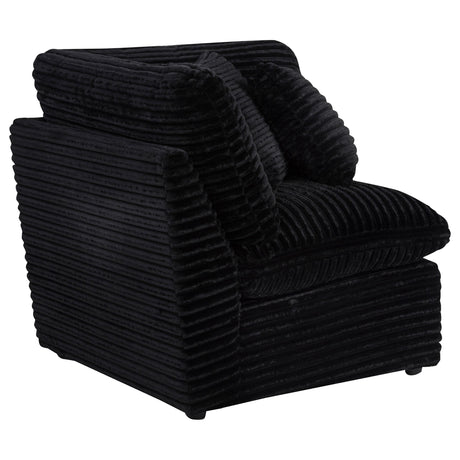 Collins Black Modular Corner Chair from Coaster - Luna Furniture