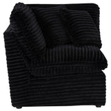 Collins Black Modular Corner Chair from Coaster - Luna Furniture
