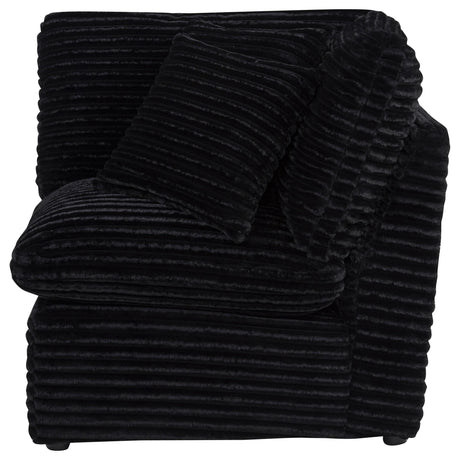 Collins Black Modular Corner Chair from Coaster - Luna Furniture