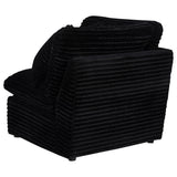 Collins Black Modular Corner Chair from Coaster - Luna Furniture
