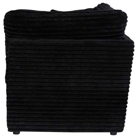 Collins Black Modular Corner Chair from Coaster - Luna Furniture