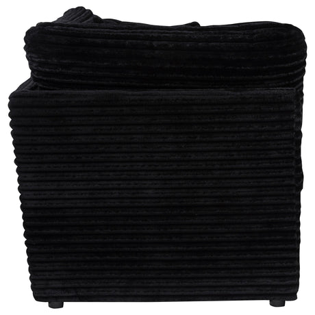 Collins Black Modular Corner Chair from Coaster - Luna Furniture