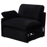 Collins Black Modular LAF Power Recliner from Coaster - Luna Furniture
