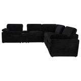 Collins Black 7-Piece Modular Power Reclining Sectional from Coaster - Luna Furniture
