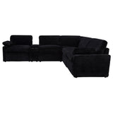 Collins Black 6-Piece Modular Power Reclining Sectional from Coaster - Luna Furniture