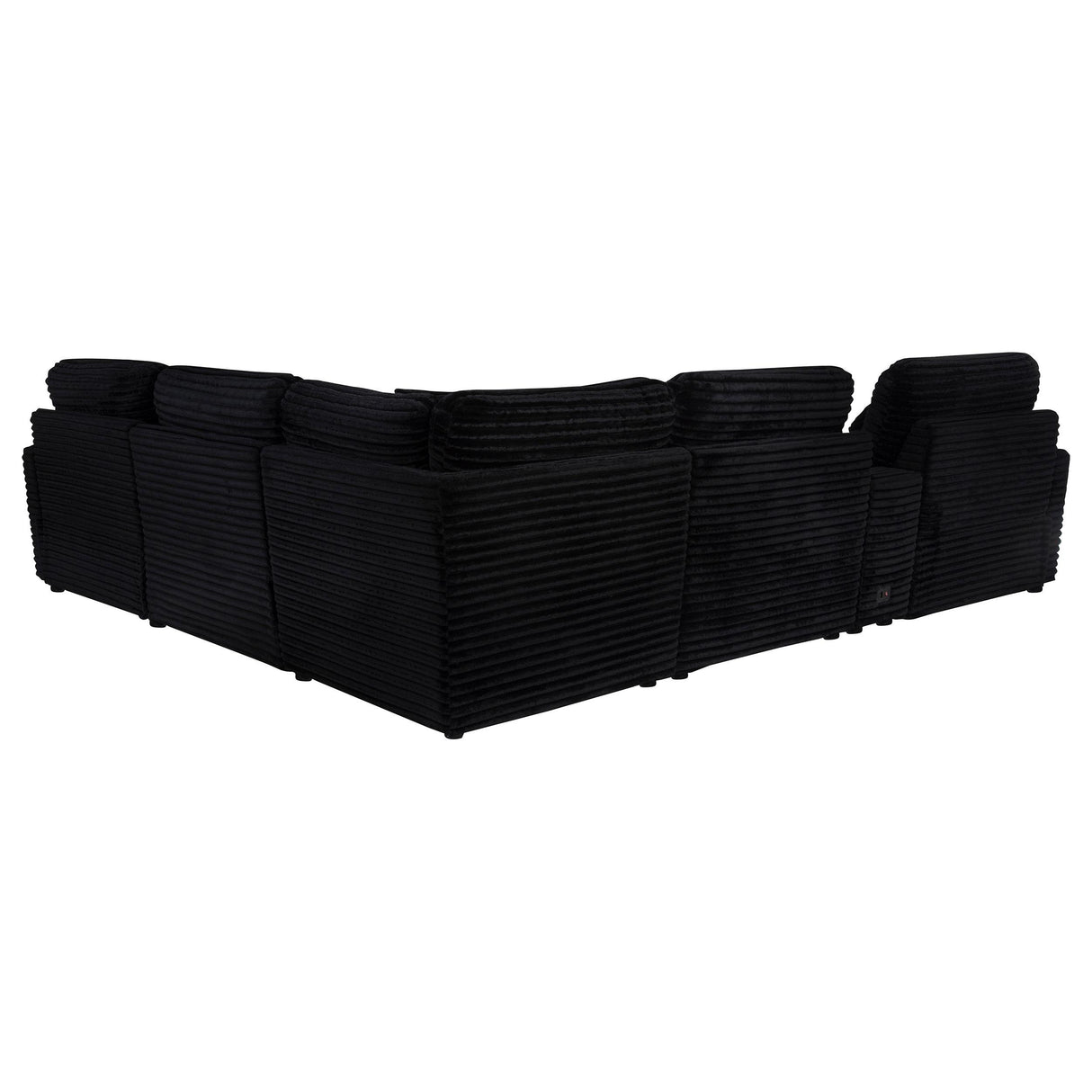 Collins Black 6-Piece Modular Power Reclining Sectional from Coaster - Luna Furniture