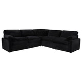 Collins Black 5-Piece Modular Power Reclining Sectional from Coaster - Luna Furniture