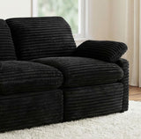 Collins Black Modular RAF Power Recliner from Coaster - Luna Furniture