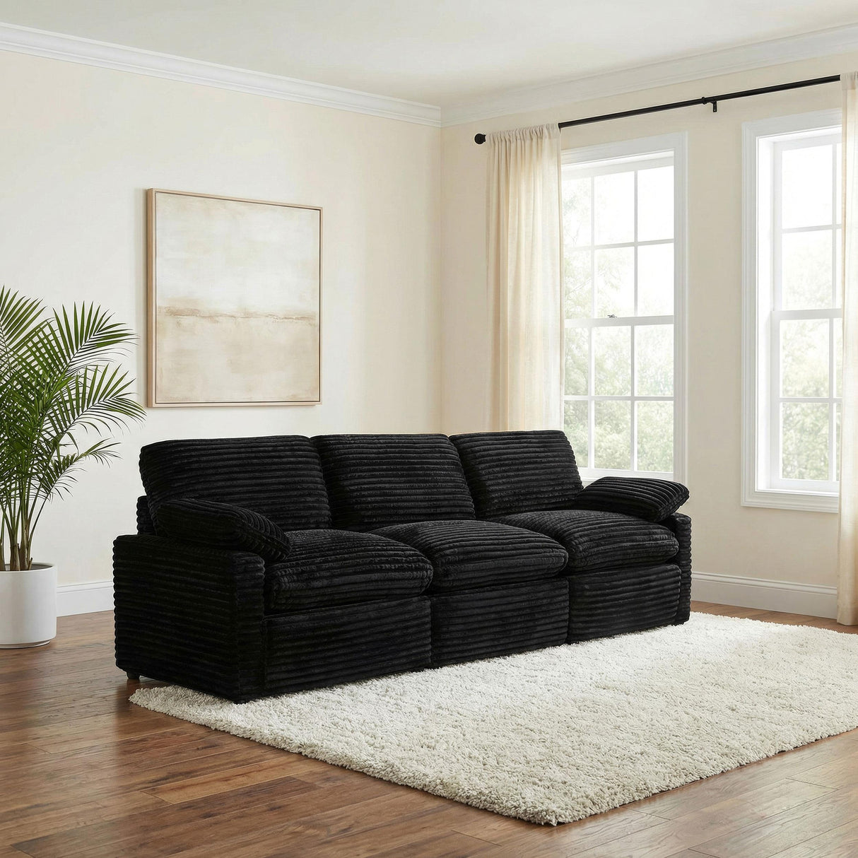 Collins Black Modular Power Sofa from Coaster - Luna Furniture