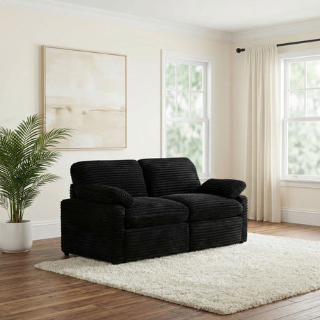 Collins Black Modular Power Loveseat from Coaster - Luna Furniture