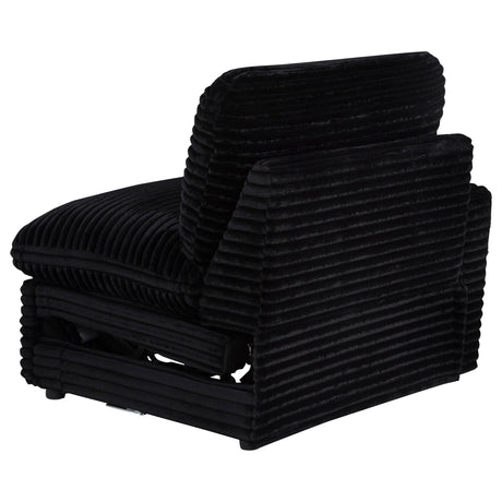 Collins Black Modular Power Loveseat from Coaster - Luna Furniture