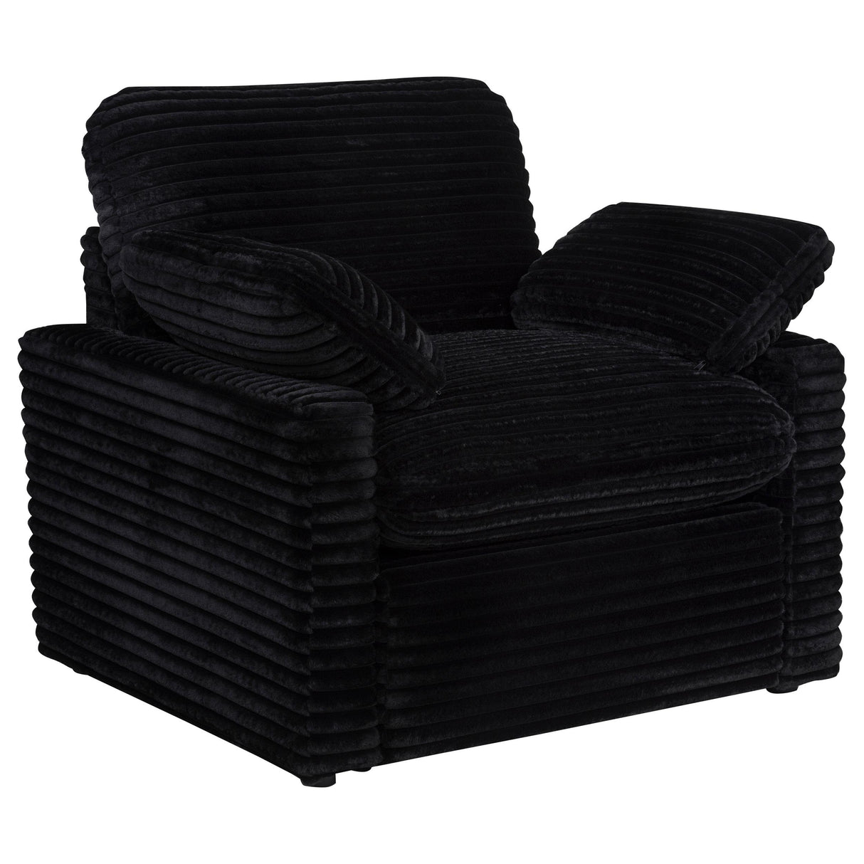 Collins Black Upholstered Power Recliner Chair from Coaster - Luna Furniture