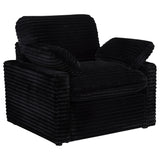 Collins Black Upholstered Power Recliner Chair from Coaster - Luna Furniture
