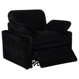 Collins Black Upholstered Power Recliner Chair from Coaster - Luna Furniture