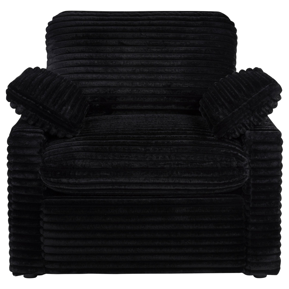 Collins Black Upholstered Power Recliner Chair from Coaster - Luna Furniture