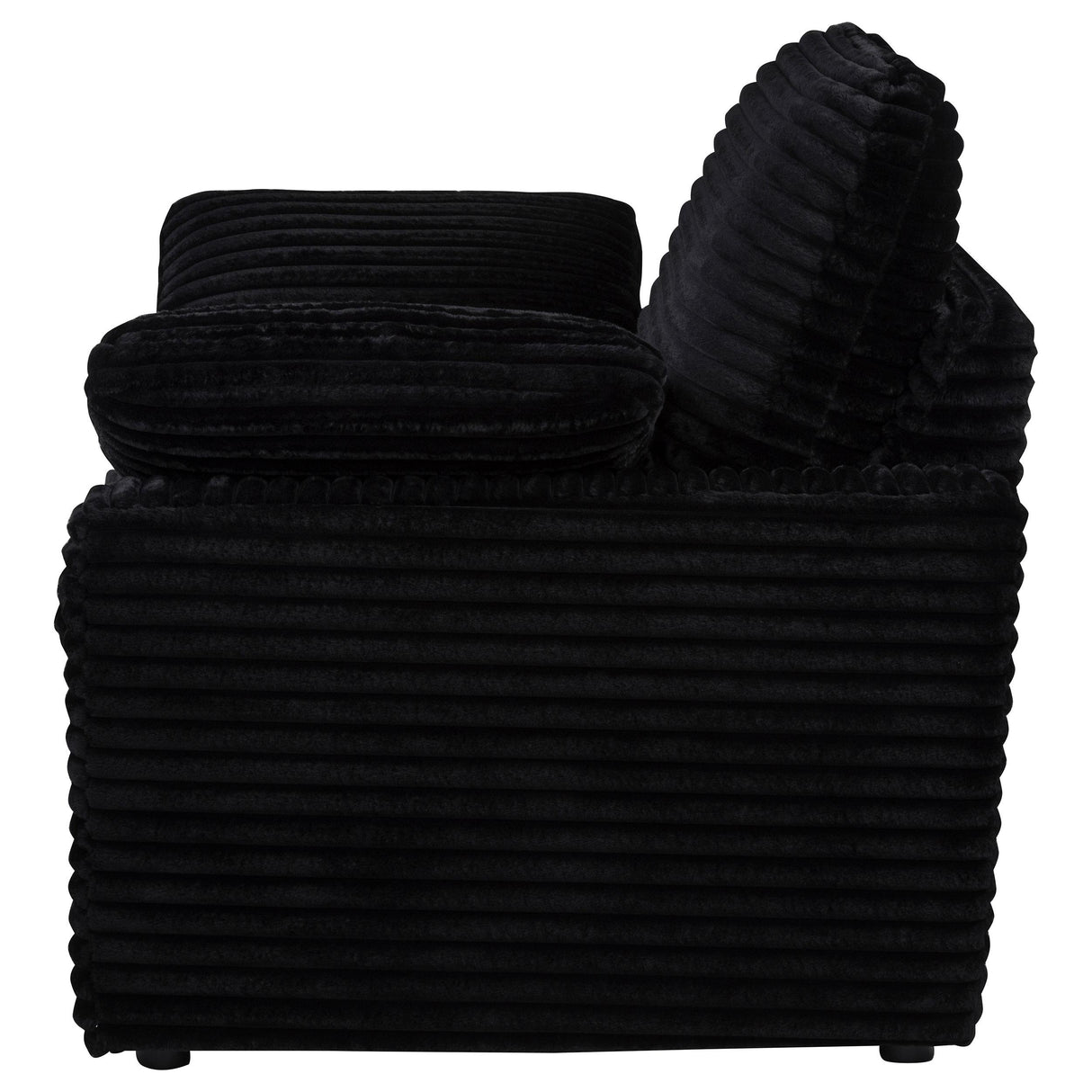Collins Black Upholstered Power Recliner Chair from Coaster - Luna Furniture