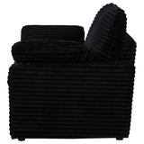 Collins Black Upholstered Power Recliner Chair from Coaster - Luna Furniture