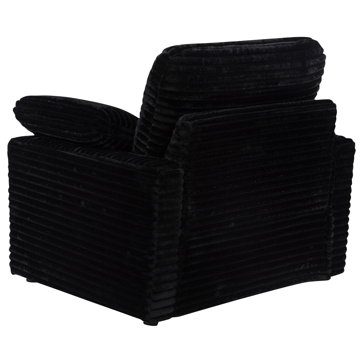 Collins Black Upholstered Power Recliner Chair from Coaster - Luna Furniture