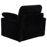 Collins Black Upholstered Power Recliner Chair from Coaster - Luna Furniture