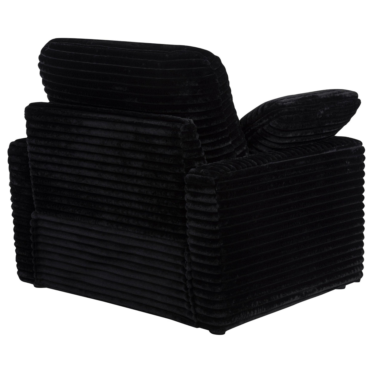 Collins Black Upholstered Power Recliner Chair from Coaster - Luna Furniture