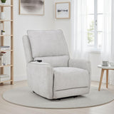 Sylmar Gray Chenille Upholstered Dual Power Lift Recliner from Coaster - Luna Furniture