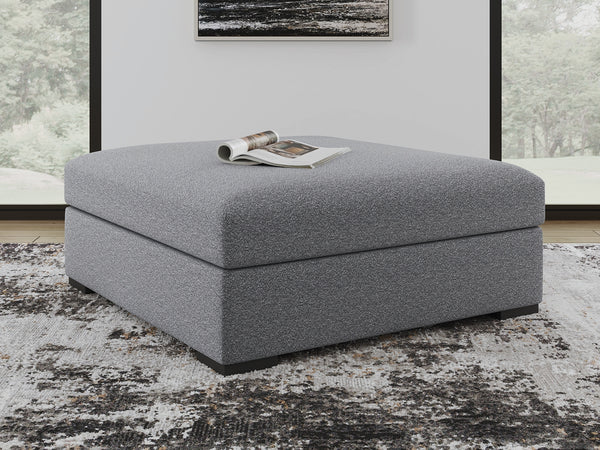 Bealton Salt and Pepper Oversized Accent Ottoman