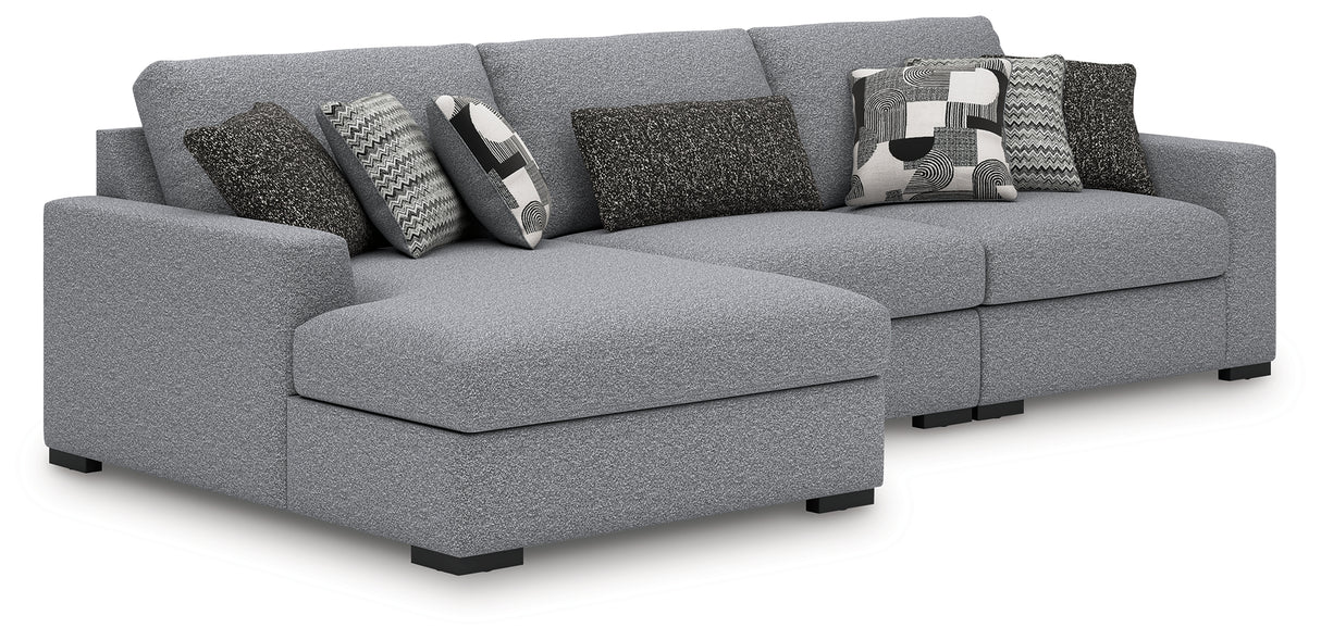 Bealton Salt and Pepper 3-Piece Sectional with Chaise from Ashley Furniture - Luna Furniture