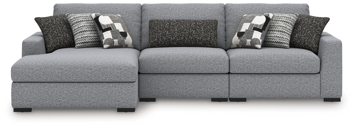 Bealton Salt and Pepper 3-Piece Sectional with Chaise from Ashley Furniture - Luna Furniture