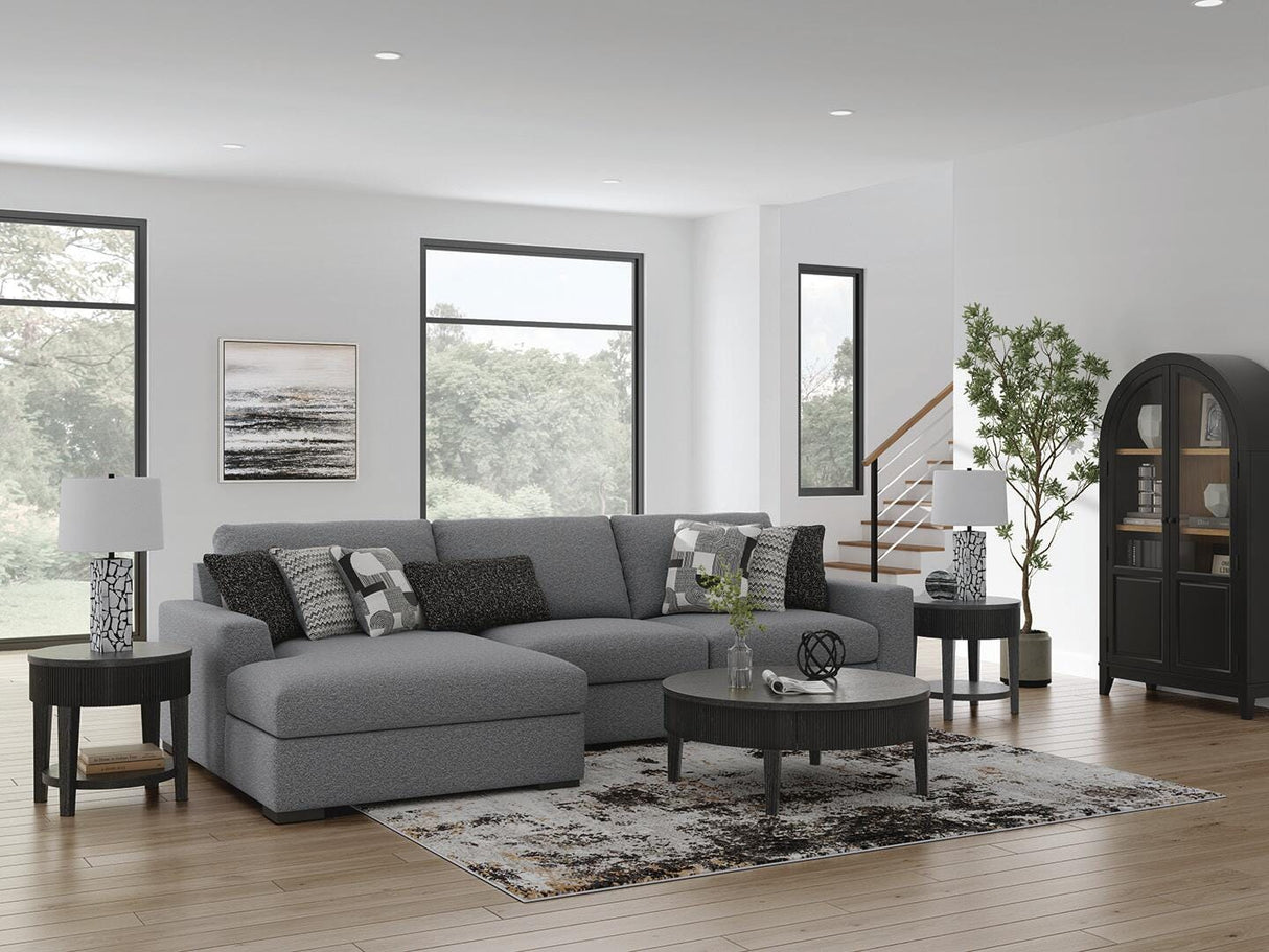 Bealton Salt and Pepper 3-Piece Sectional with Chaise from Ashley Furniture - Luna Furniture
