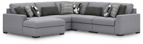 Bealton Salt and Pepper 5-Piece Sectional with Chaise from Ashley - Luna Furniture