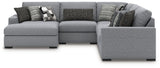 Bealton Salt and Pepper 5-Piece Sectional with Chaise from Ashley - Luna Furniture