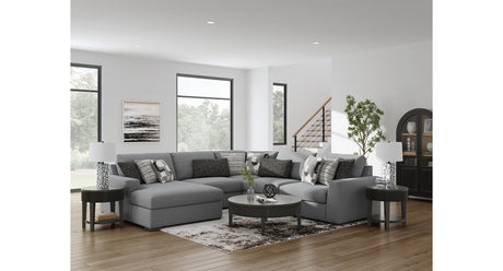 Bealton Salt and Pepper 5-Piece Sectional with Chaise from Ashley - Luna Furniture