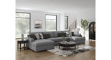 Bealton Salt and Pepper 4-Piece Sectional with Double Chaise from Ashley Furniture - Luna Furniture