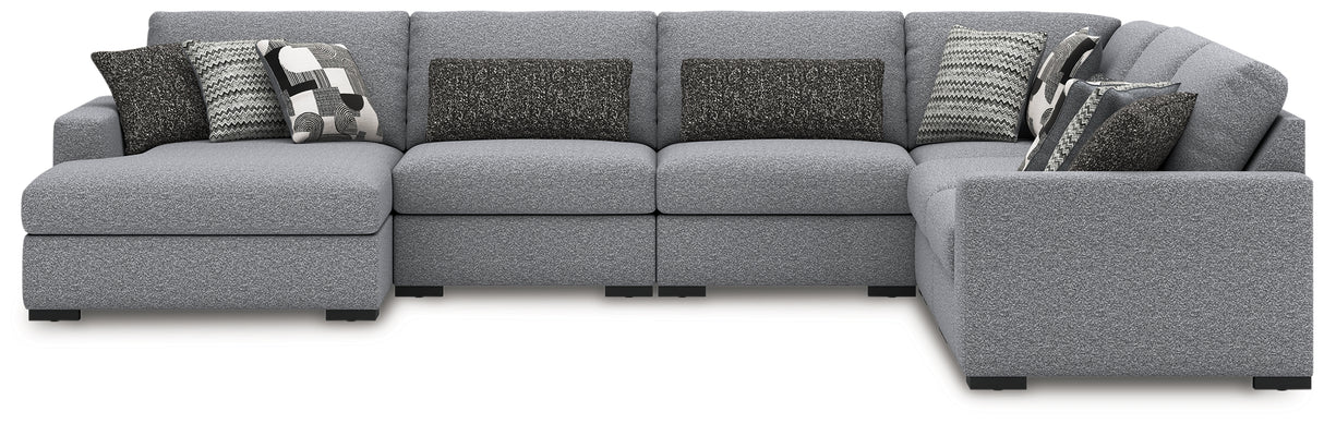 Bealton Salt and Pepper 6-Piece Sectional with Chaise from Ashley - Luna Furniture