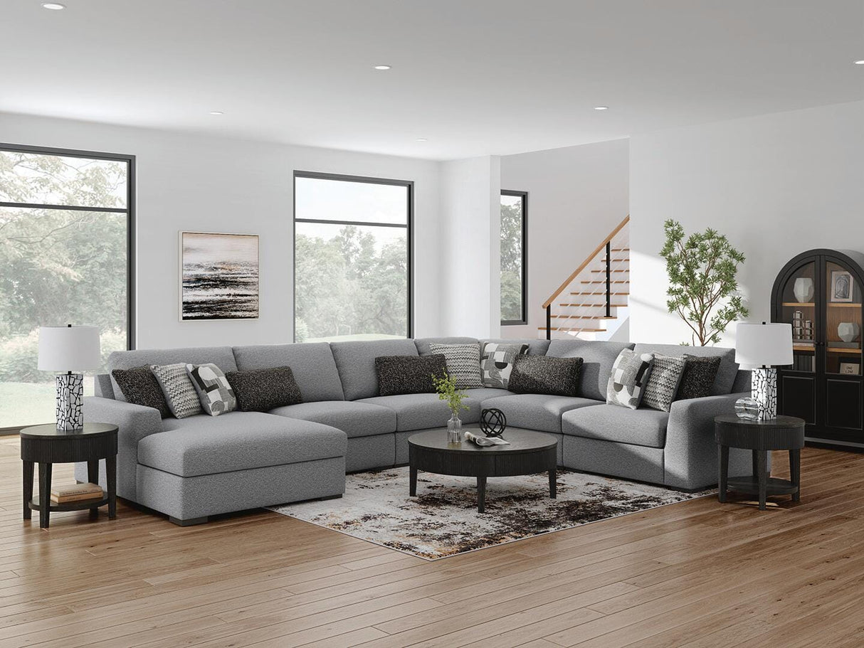 Bealton Salt and Pepper 6-Piece Sectional with Chaise from Ashley - Luna Furniture