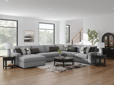 Bealton Salt and Pepper 6-Piece Sectional with Chaise from Ashley - Luna Furniture